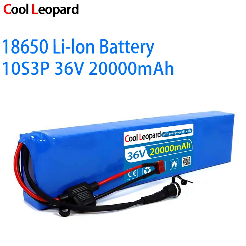 Cool Leopard 36V 10s3p 10Ah 20Ah 30Ah 18650 Battery Pack Rechargeable Lithium 10000mAh 20000mAh 30000mAh for Electric Scooter
Cool Leopard 36V 10s3p 10Ah 20Ah 30Ah 18650 Battery Pack Rechargeable Lithium 10000mAh 20000mAh 30000mAh for Electric Scooter