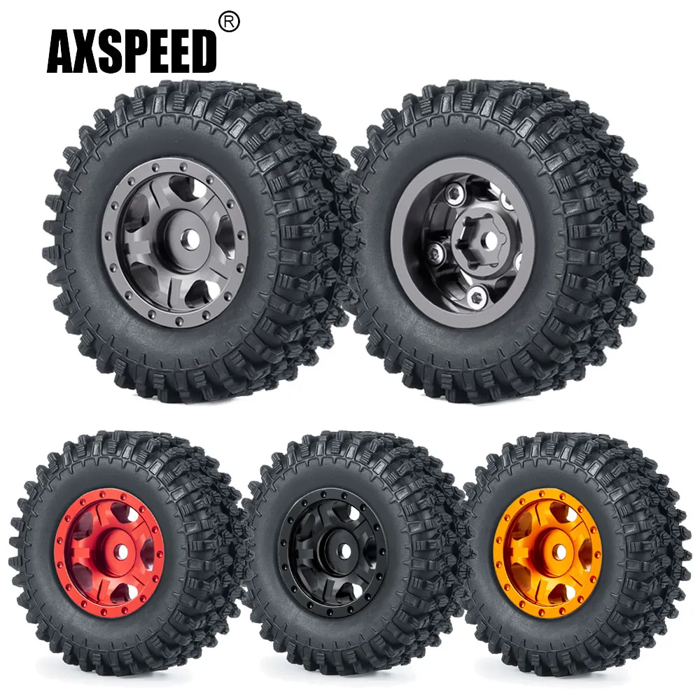 AXSPEED 4 шт. 1/4 "металлические колесные диски Beadlock + мягкие резиновые шины 50/54 мм для Axial SCX24 1,0 90081 аксессуары для радиоуправляемых автомобилей и грузовиков
AXSPEED 4 шт. 1/4 "металлические колесные диски Beadlock + мягкие резиновые шины 50/54 мм для Axial SCX24 1,0 90081 аксессуары для радиоуправляемых автомобилей и грузовиков