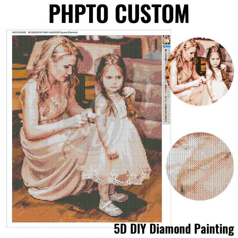 WEIWEI Diamond Painting Photo Custom Full Square Round Diamond Mosaic Diamond Embroidery Picture of Rhinestones for Family Decor
WEIWEI Diamond Painting Photo Custom Full Square Round Diamond Mosaic Diamond Embroidery Picture of Rhinestones for Family Decor