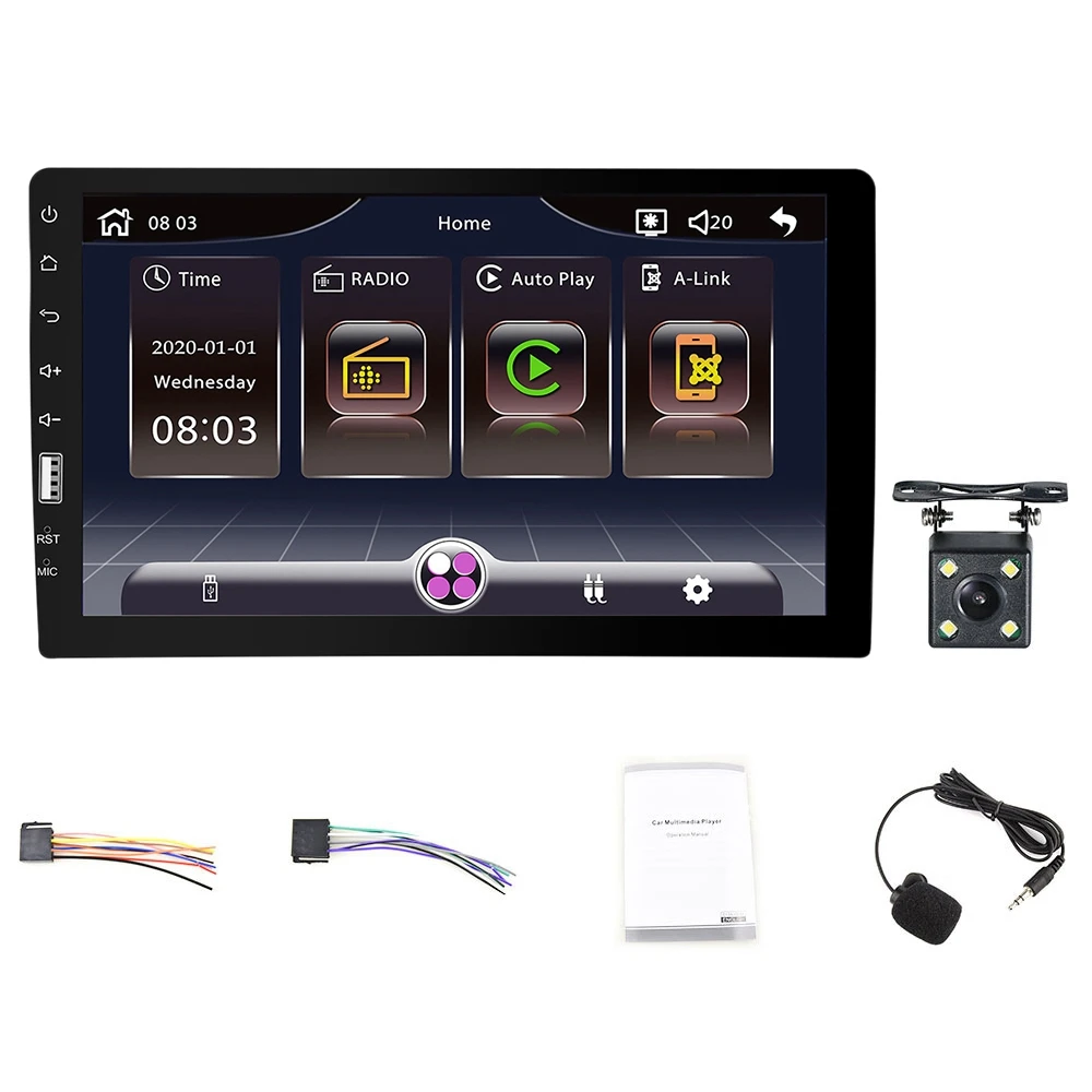 9-дюймовый универсальный автомобильный радиоприемник 1 Din Carplay Android MP5 плеер мультимедийный плеер видеоплеер сенсорный экран с камерой
9-дюймовый универсальный автомобильный радиоприемник 1 Din Carplay Android MP5 плеер мультимедийный плеер видеоплеер сенсорный экран с камерой