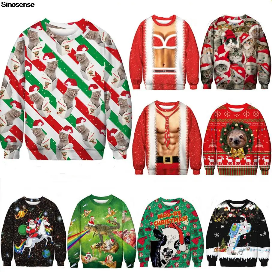 3D Funny Cat Print Ugly Chritmas Sweater Men Women Autumn Winter Xmas Hoodie Sweatshirt Pullover Holiday Party Jumpers Tops
3D Funny Cat Print Ugly Chritmas Sweater Men Women Autumn Winter Xmas Hoodie Sweatshirt Pullover Holiday Party Jumpers Tops