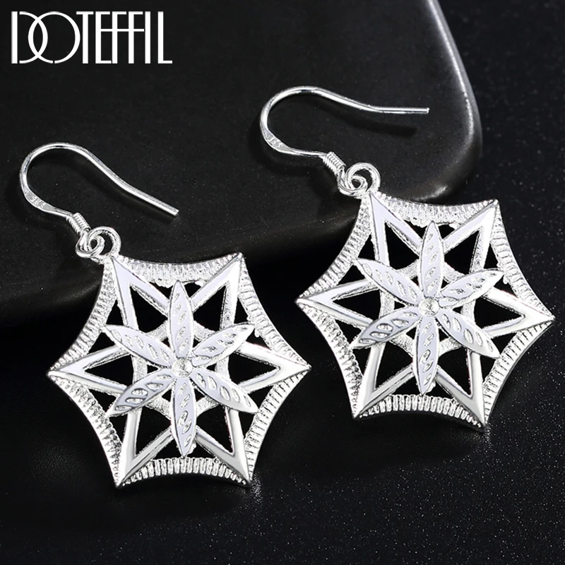 DOTEFFIL 925 Sterling Silver Star Geometric Drop Earring For Women Lady Wedding Engagement Party Fashion Jewelry
DOTEFFIL 925 Sterling Silver Star Geometric Drop Earring For Women Lady Wedding Engagement Party Fashion Jewelry