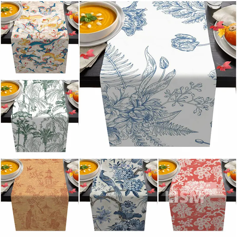 Chinese Watercolor Decorative Table Runner Dragon Magpie Wedding Decoration Party Birthday Coffee Table Decor Camino De Mesa
Chinese Watercolor Decorative Table Runner Dragon Magpie Wedding Decoration Party Birthday Coffee Table Decor Camino De Mesa