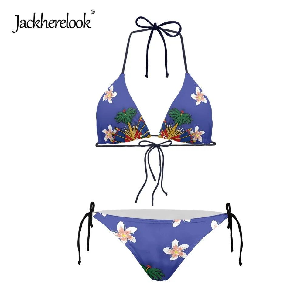 Jackherelook Haiti Flag Brand Design Ladies Removable Bathing Suits Summer Off Shoulder Bikini Set for Women Beach Swimwear 2pcs
Jackherelook Haiti Flag Brand Design Ladies Removable Bathing Suits Summer Off Shoulder Bikini Set for Women Beach Swimwear 2pcs