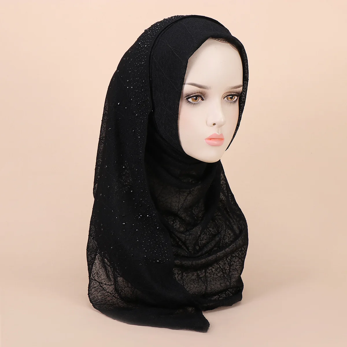 Shiny Model Solid Colour Black Comfortable Pullover Hat Starry Sky Hot Stamping Diamond Simple Women's Turban Pattern Bottoming
Shiny Model Solid Colour Black Comfortable Pullover Hat Starry Sky Hot Stamping Diamond Simple Women's Turban Pattern Bottoming