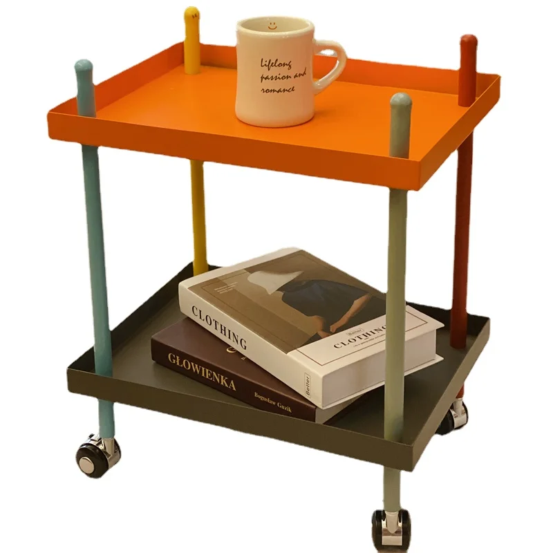 Pqf Small Coffee Table Sofa Bedroom Bedside Table Moving Wheels Trolley Rack 
Pqf Small Coffee Table Sofa Bedroom Bedside Table Moving Wheels Trolley Rack