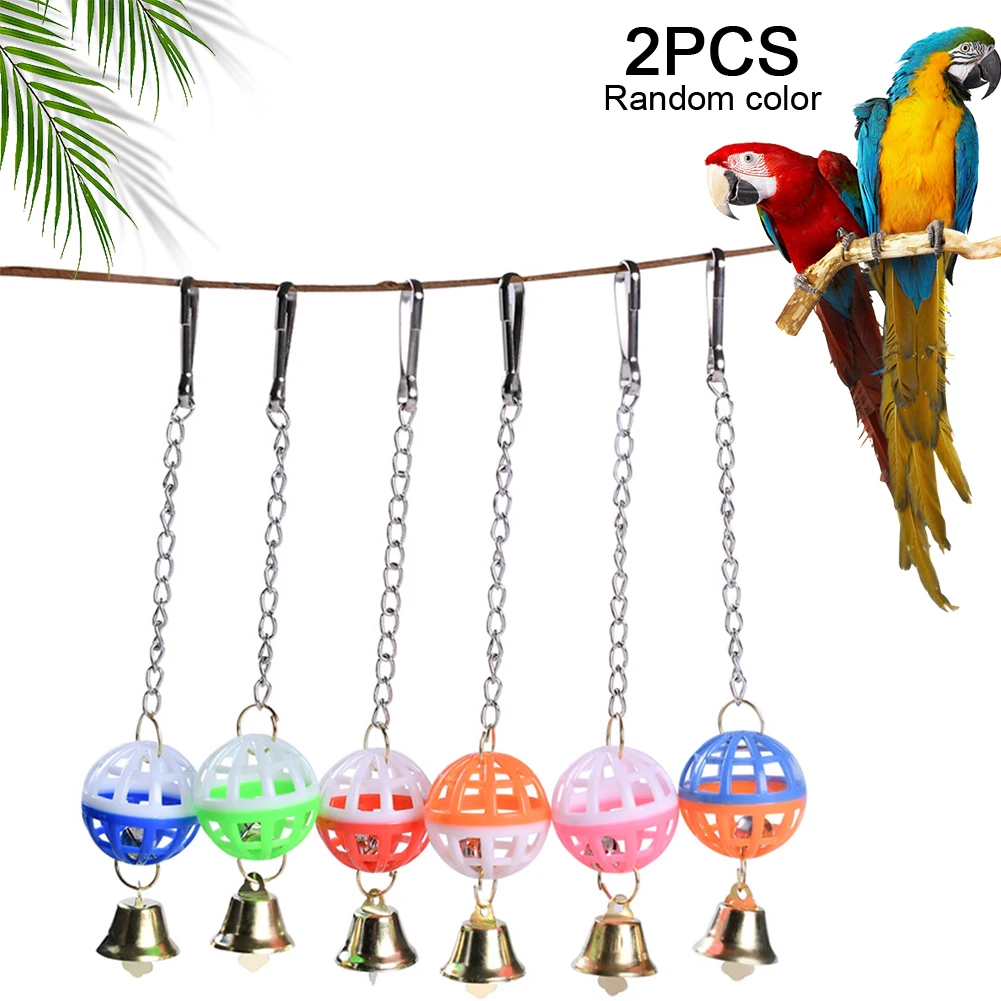 2pcs Chew Bell Ball Hanging For Parakeet Climbing Cockatiel Cute Cage Accessories Random Color Swing Budgie Pet Bird Parrot Toy
2pcs Chew Bell Ball Hanging For Parakeet Climbing Cockatiel Cute Cage Accessories Random Color Swing Budgie Pet Bird Parrot Toy
