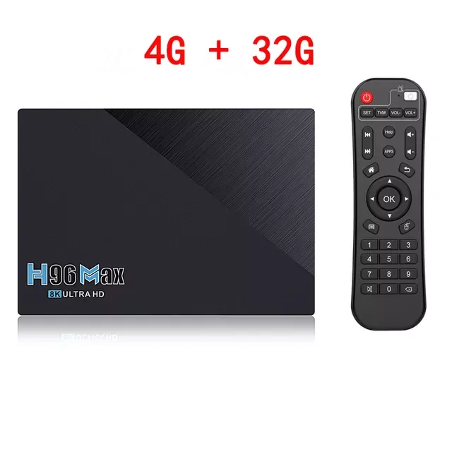 Quad Core Smart TV Box 11 MAX 3566 8K Media Player Set Top Box 4GB RAM 32GB ROM 2.4G/5G Dual WiFi 1000M TVBOX
Quad Core Smart TV Box 11 MAX 3566 8K Media Player Set Top Box 4GB RAM 32GB ROM 2.4G/5G Dual WiFi 1000M TVBOX