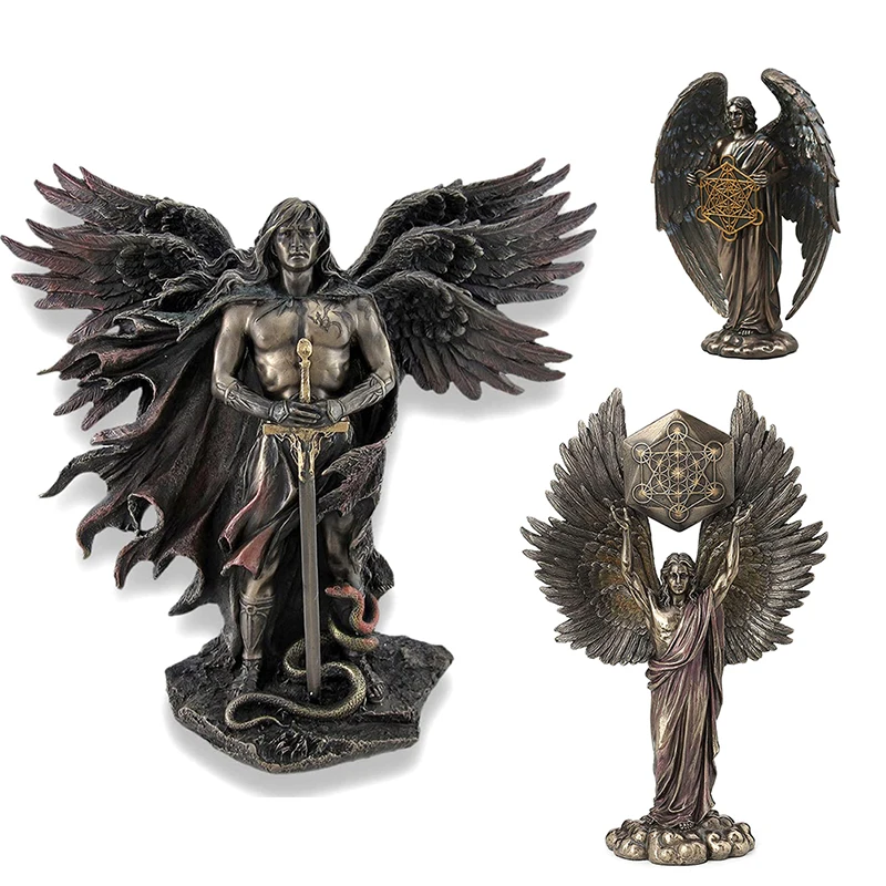 Angelic Celestial Scribe Prophet Enoch Figurine Talmudic Judaism Metatron Angel Holding Sacred Flower of Life Geometric Statue
Angelic Celestial Scribe Prophet Enoch Figurine Talmudic Judaism Metatron Angel Holding Sacred Flower of Life Geometric Statue