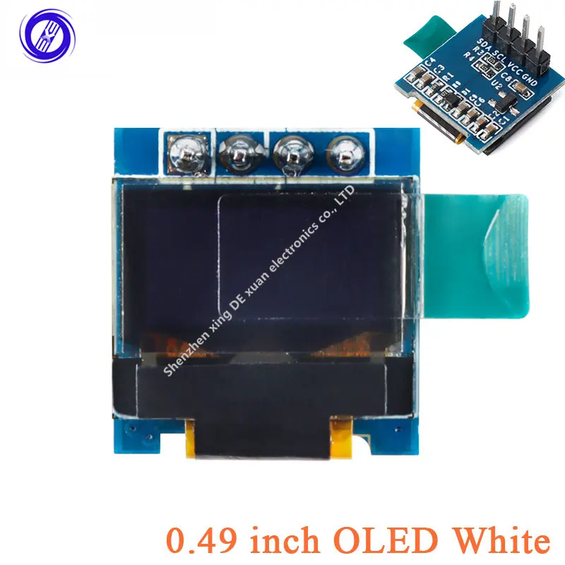 Органический светодиодный дисплей 0,49 дюйма, OLED-экран 0,49 дюйма, модуль дисплея 64x32 SSD1306, Белый ЖК-экран, модуль органического светодиода 64*32
Органический светодиодный дисплей 0,49 дюйма, OLED-экран 0,49 дюйма, модуль дисплея 64x32 SSD1306, Белый ЖК-экран, модуль органического светодиода 64*32