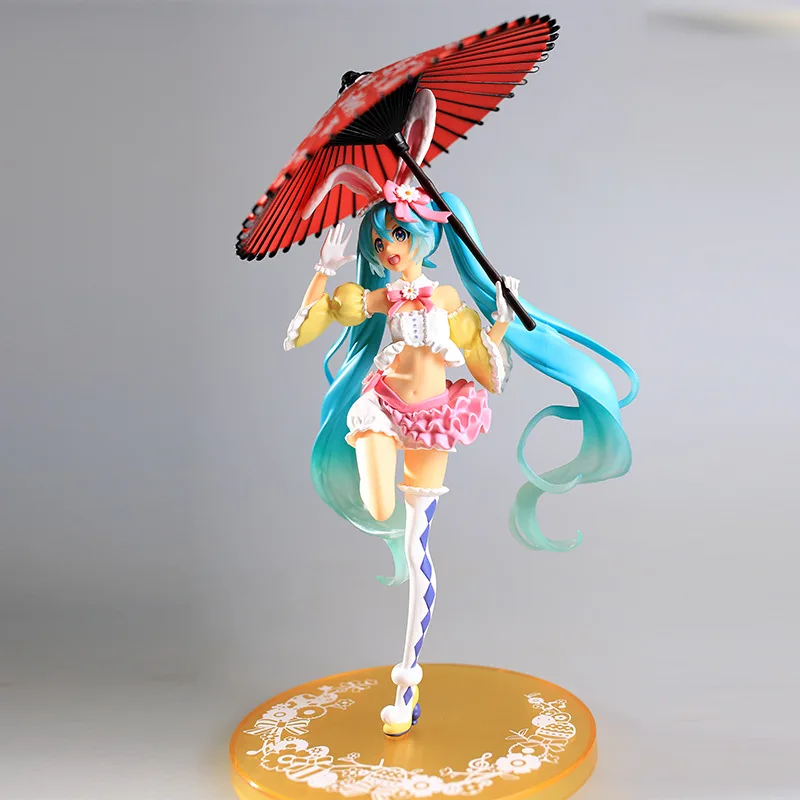 22CM Anime Action Figure Umbrella Miku Kawaii Pvc Model Doll Figurals Rabbit ears Collect ornaments Christmas Toys gifts
22CM Anime Action Figure Umbrella Miku Kawaii Pvc Model Doll Figurals Rabbit ears Collect ornaments Christmas Toys gifts