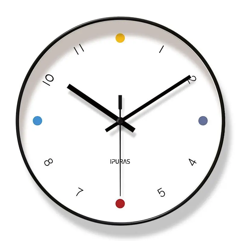Simple Living Room Clock Nordic Household Modern Punctual Plastic Round Quartz Clock Wall Decoration Accessories Colorful reloj
Simple Living Room Clock Nordic Household Modern Punctual Plastic Round Quartz Clock Wall Decoration Accessories Colorful reloj