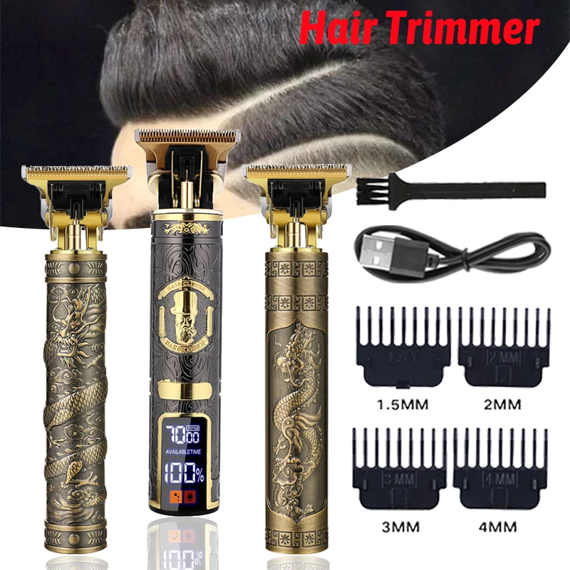 Retro T9 Barber Shop Professional Hair Cutting Machine USB Charging Cordless Hair Clipper Household Electric Haircut Machine
Retro T9 Barber Shop Professional Hair Cutting Machine USB Charging Cordless Hair Clipper Household Electric Haircut Machine