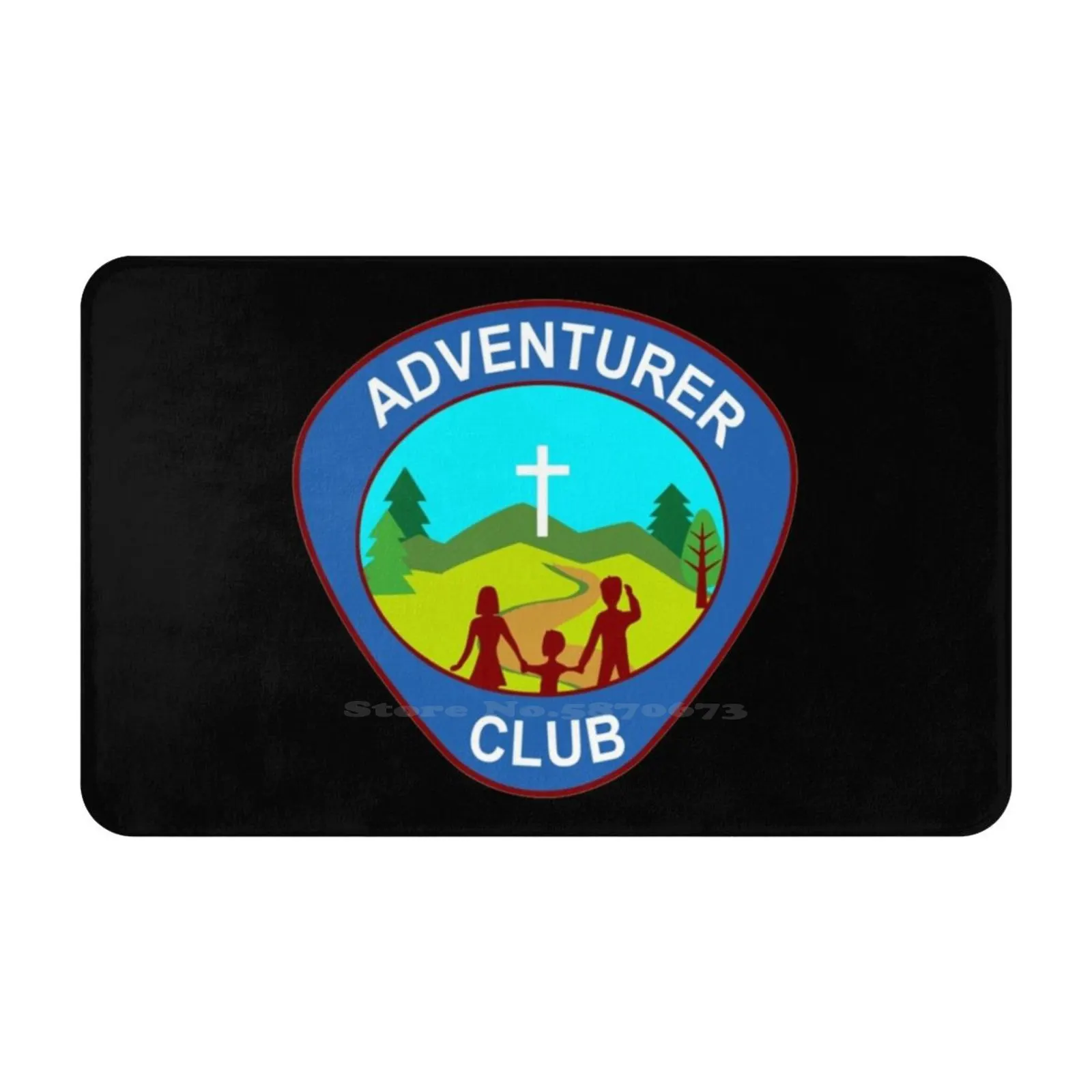 Коврик для дома и автомобиля Adventurer Club с мягкой подушкой логотипом адвентиста