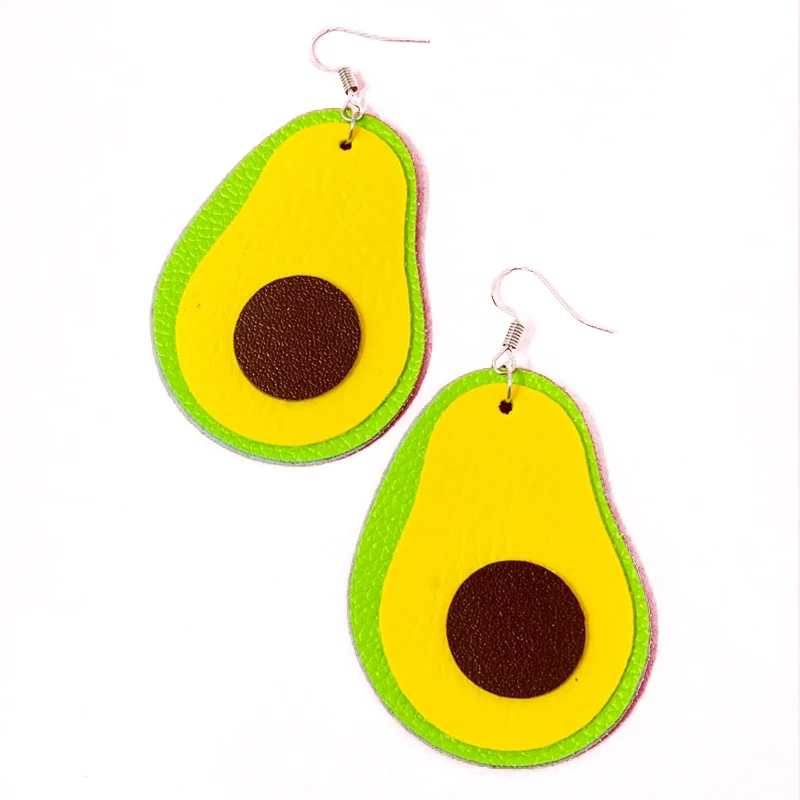 Avocado Faux Leather Earrings Faux Leather Earrings Double Side Print 2022 New Style
Avocado Faux Leather Earrings Faux Leather Earrings Double Side Print 2022 New Style