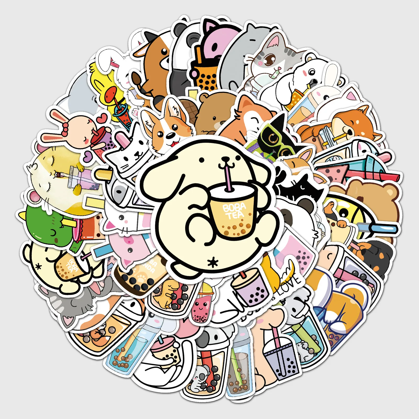 50 Cute Pet Milk Tea Stickers Scooter Suitcase Notebook Decoration Stickers Label Stickers
50 Cute Pet Milk Tea Stickers Scooter Suitcase Notebook Decoration Stickers Label Stickers