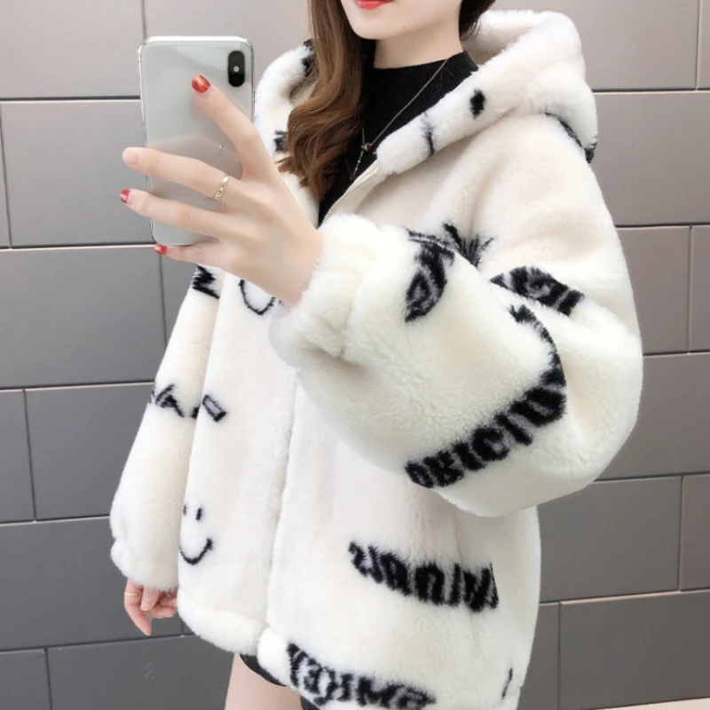 Women's Jackets Winter Cashmere Chic Printed Hooded Sweater Fashion Street Outer Sweet Casual College Women's Jacket Coat
Women's Jackets Winter Cashmere Chic Printed Hooded Sweater Fashion Street Outer Sweet Casual College Women's Jacket Coat