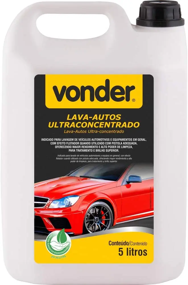 Lava-autos, ultraconcentrado, 5 litros, Vonder Car wash clean Cars Auto Detailing Car Accessories
Lava-autos, ultraconcentrado, 5 litros, Vonder Car wash clean Cars Auto Detailing Car Accessories