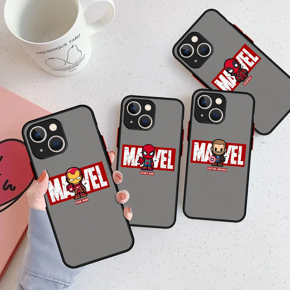 Marvel Spiderman Iron Man Captain Matte Case For Apple iPhone 13 11 Pro 12 7 XR X XS Max 8 6 6s Plus SE 2022 Hard Phone Cover
Marvel Spiderman Iron Man Captain Matte Case For Apple iPhone 13 11 Pro 12 7 XR X XS Max 8 6 6s Plus SE 2022 Hard Phone Cover
