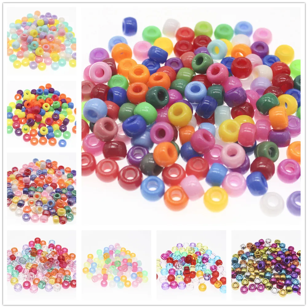 100Pcs 6X9mm Big Hole Acrylic Beads Dreadlock Beads Spacer Loose Beads For Jewelry Making DIY Handmade Bracelet Accessories
100Pcs 6X9mm Big Hole Acrylic Beads Dreadlock Beads Spacer Loose Beads For Jewelry Making DIY Handmade Bracelet Accessories