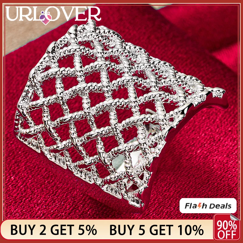 925 Stamp Silver Color Hollow Nets Network Ring For Women Rings Popular Fashion Jewelry Party Banquet Wedding Accessories Gift
925 Stamp Silver Color Hollow Nets Network Ring For Women Rings Popular Fashion Jewelry Party Banquet Wedding Accessories Gift