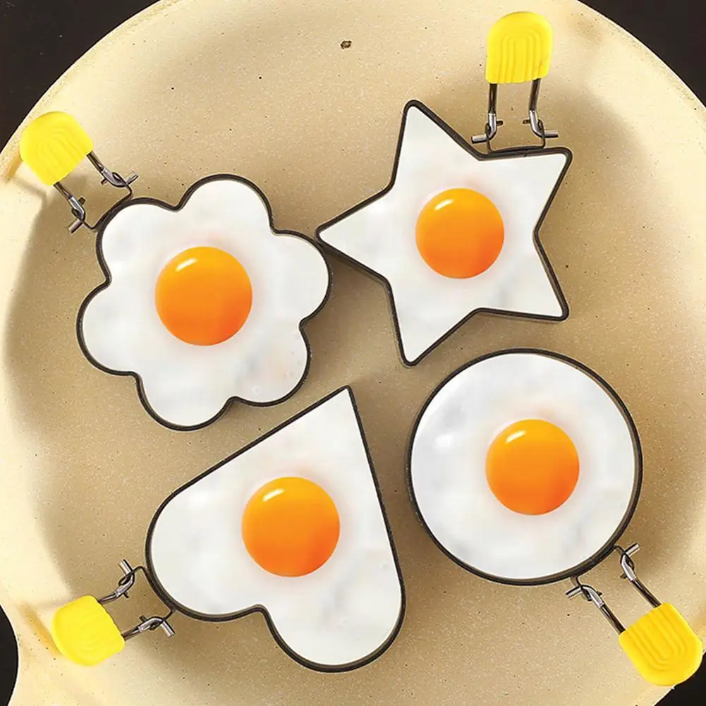 Metal Egg Frying Rings Circle Round Love Flowers Stars Fried Stick Tools Accessories Handle Mould Egg Kitchen Poach Non M2z2
Metal Egg Frying Rings Circle Round Love Flowers Stars Fried Stick Tools Accessories Handle Mould Egg Kitchen Poach Non M2z2