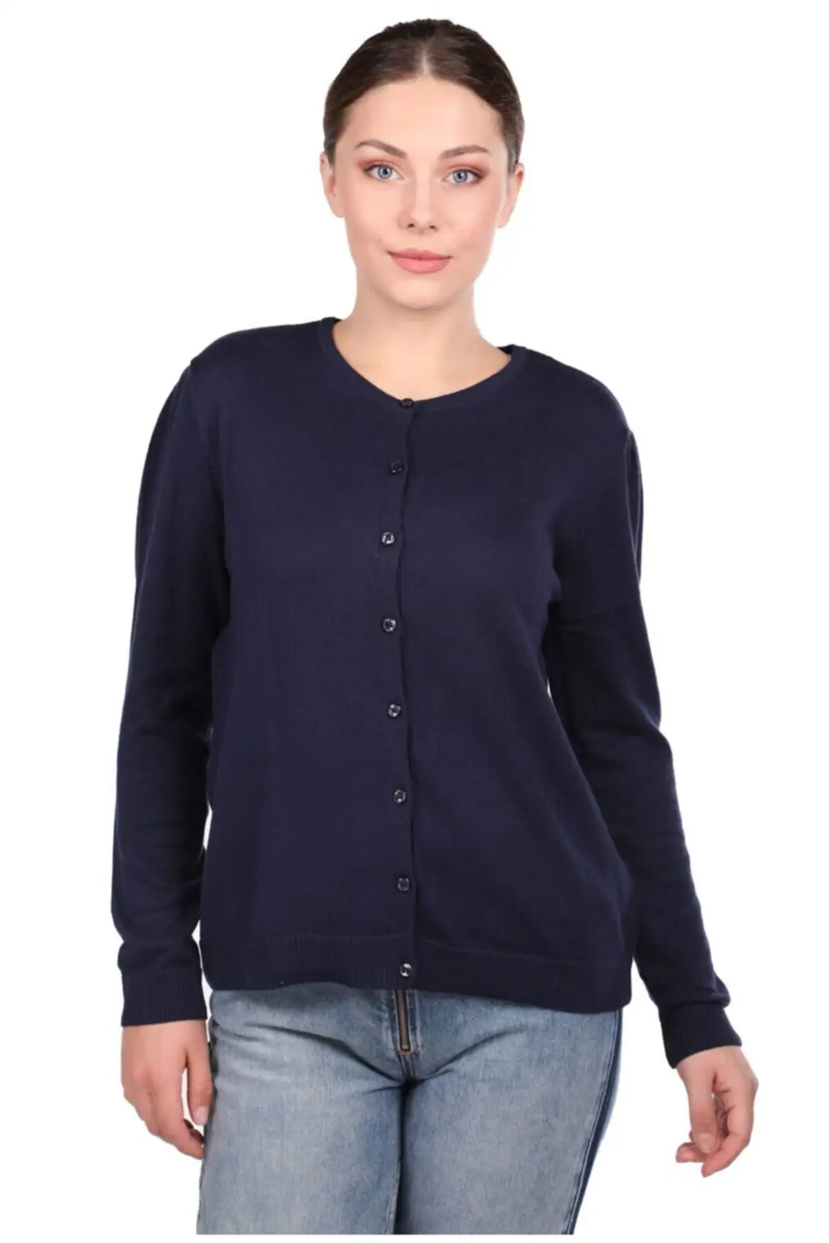 Women's Cardigan Navy Blue Buttoned sportswear Casual Knitted Quality Fashion Cardigan Sweaters Loose Sweater Sweater Jumper
Women's Cardigan Navy Blue Buttoned sportswear Casual Knitted Quality Fashion Cardigan Sweaters Loose Sweater Sweater Jumper
