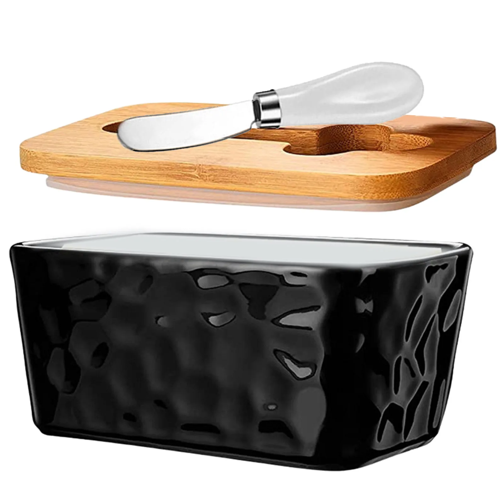Butter Keeper Ceramic Butter Dishes With Lid And Better Cutter Airtight Butter Dish With Double Silicone Seal Covered Butter
Butter Keeper Ceramic Butter Dishes With Lid And Better Cutter Airtight Butter Dish With Double Silicone Seal Covered Butter