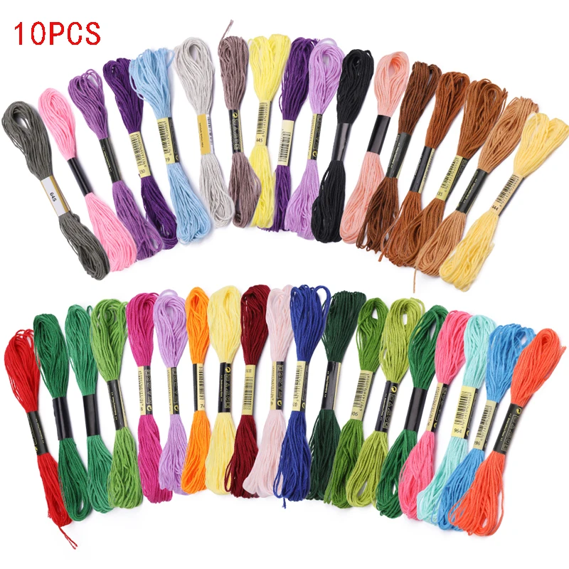 RORGETO 10pcs Cross Stitch Thread Cotton Embroidery Thread Floss Sewing Skeins DIY Craft Silk Line Branch Threads Floss
RORGETO 10pcs Cross Stitch Thread Cotton Embroidery Thread Floss Sewing Skeins DIY Craft Silk Line Branch Threads Floss