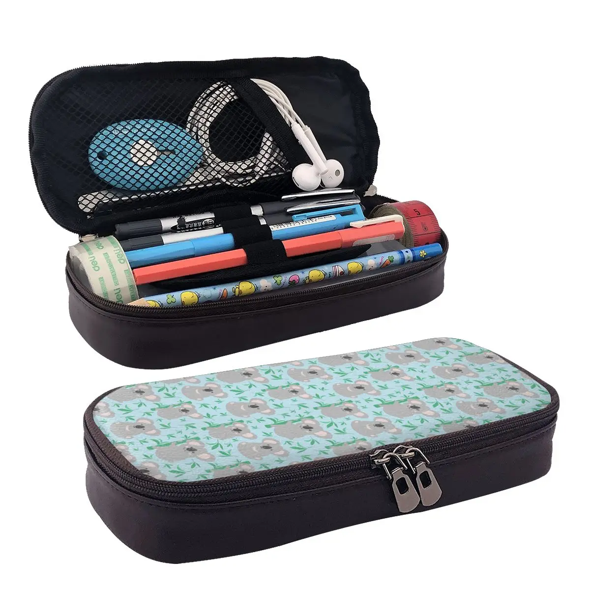 Koala Leather Pencil Case Zipper Pencil Box Stationery Pen Pouch for Boys Girls School Students Work Office
Koala Leather Pencil Case Zipper Pencil Box Stationery Pen Pouch for Boys Girls School Students Work Office