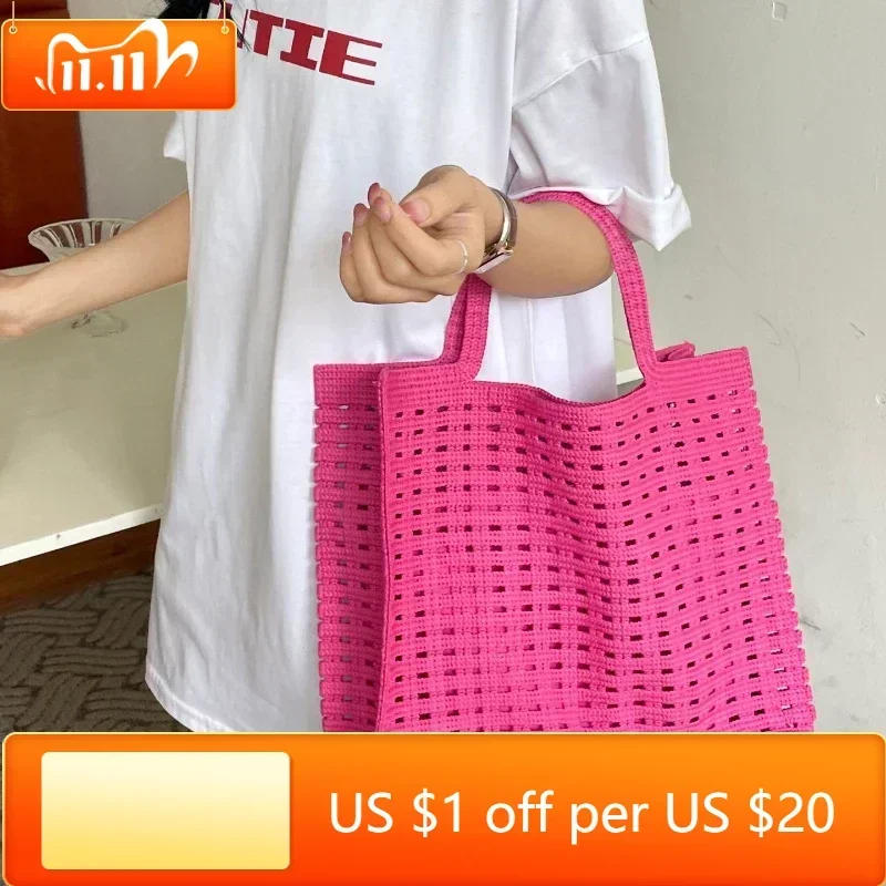 Summer Fashion Women's Woven Shoulder Bag Large Capacity Ladies Tote Handbags Shopping Bags Female Hollow Out Travel Beach Bag
Summer Fashion Women's Woven Shoulder Bag Large Capacity Ladies Tote Handbags Shopping Bags Female Hollow Out Travel Beach Bag