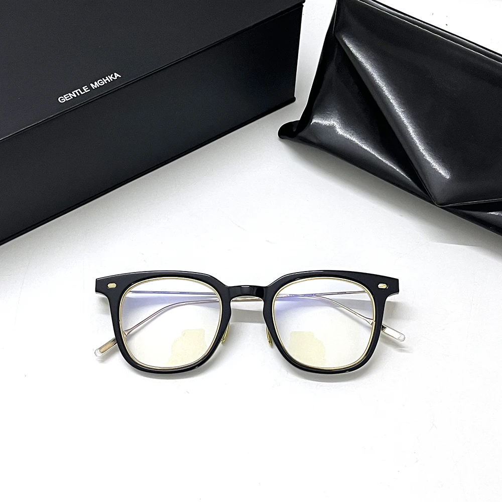

Korean Gentle Brand BOOSTER Square titanium Optical EyeGlasses Frames Men Women Myopia Prescription Reading Eyeglasses Eyewear