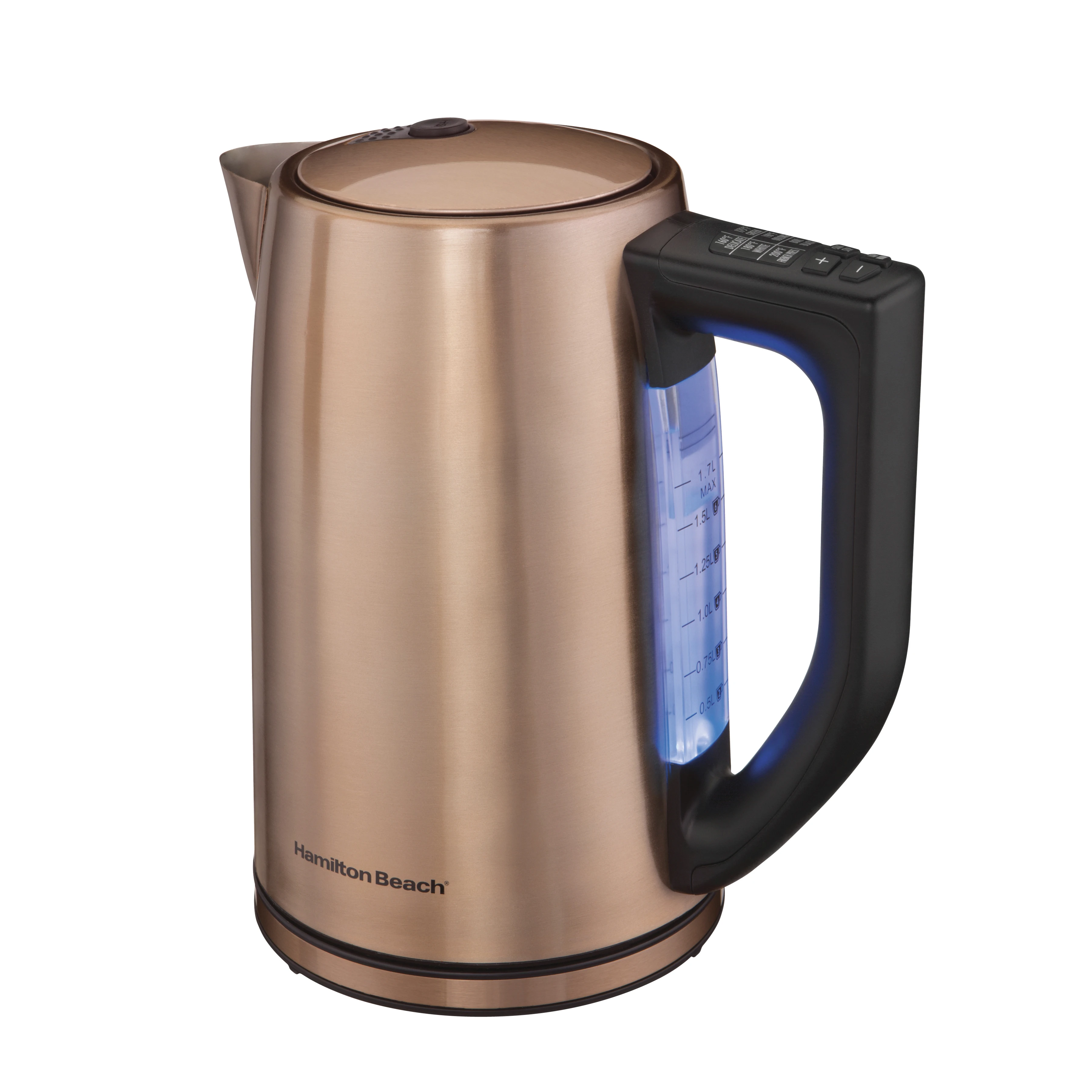 Variable Temperature Electric Kettle, 1.7 Liter Capacity, Copper-Colored Exterior, 41026R
Variable Temperature Electric Kettle, 1.7 Liter Capacity, Copper-Colored Exterior, 41026R