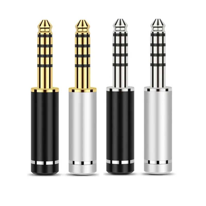 4.4mm Plug 5 Pole Gold Rhodium Plated Copper DIY Balance Cable Audio Headphone Wire Connector Metal Adapter NW-WM1ZA Earphones
4.4mm Plug 5 Pole Gold Rhodium Plated Copper DIY Balance Cable Audio Headphone Wire Connector Metal Adapter NW-WM1ZA Earphones