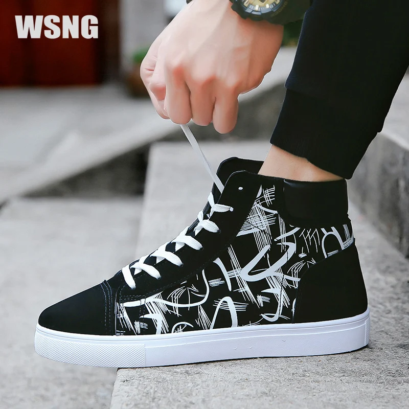 WSNG Four Seasons Fashion Trend Casual High-top Sneakers Non-slip Wear-resistant Sports Men's Shoes Chaussures Athlétiques
WSNG Four Seasons Fashion Trend Casual High-top Sneakers Non-slip Wear-resistant Sports Men's Shoes Chaussures Athlétiques