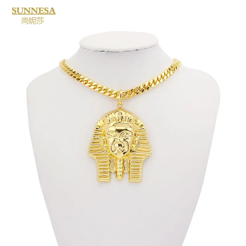 SUNNESA Unisex 18k Gold Plated Jewelry Sets for Egyptian Head Pendant Necklace Wedding Engagement Party Jewelry
SUNNESA Unisex 18k Gold Plated Jewelry Sets for Egyptian Head Pendant Necklace Wedding Engagement Party Jewelry