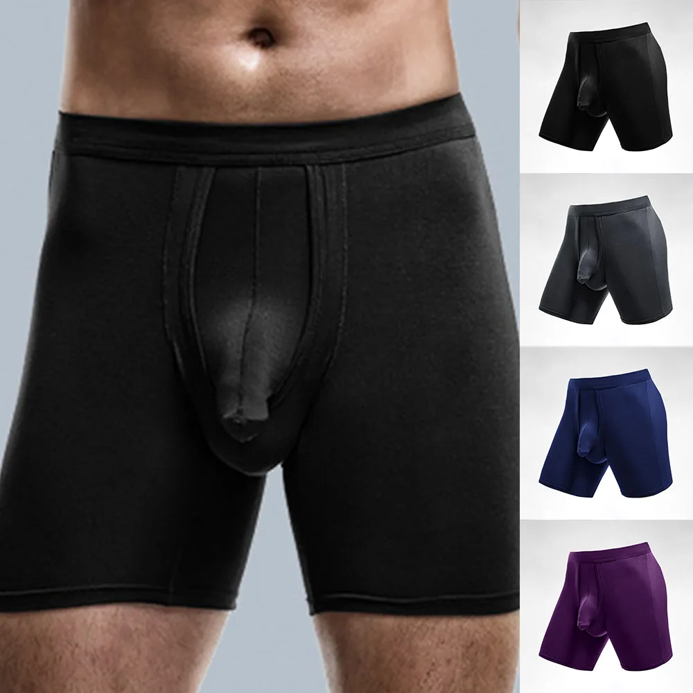 Mens Fashion Underwear Comfortable Large Size Breathable Running Boxer Briefs Shorts U Convex Pouch Stretch Panties Long Shorts
Mens Fashion Underwear Comfortable Large Size Breathable Running Boxer Briefs Shorts U Convex Pouch Stretch Panties Long Shorts