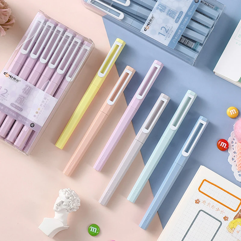 Cute Hexagonal Gel Pen Simple Macaron Color Neutral Pen 0.5mm Black Ink Signature Pens Kawaii Stationery School Office Supplies
Cute Hexagonal Gel Pen Simple Macaron Color Neutral Pen 0.5mm Black Ink Signature Pens Kawaii Stationery School Office Supplies