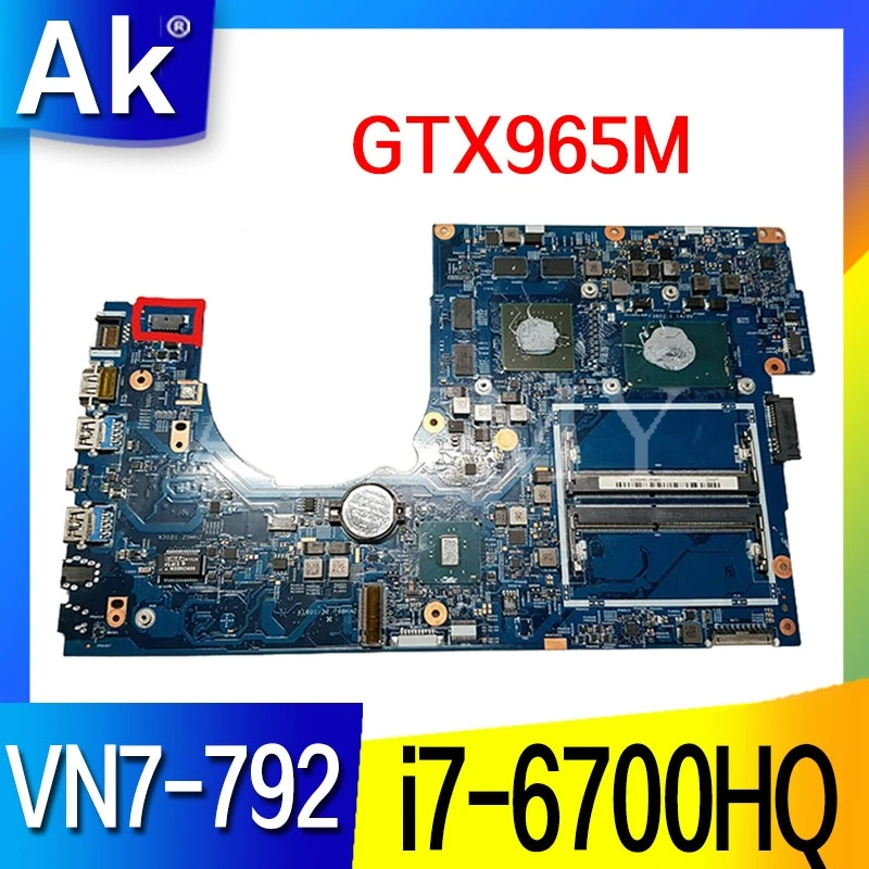 Материнская плата для ноутбука Acer aspire VN7-792 GTX965M I7-6700HQ CPU NBG6T11003 NB.G6T11.003 448.06A12.001M
Материнская плата для ноутбука Acer aspire VN7-792 GTX965M I7-6700HQ CPU NBG6T11003 NB.G6T11.003 448.06A12.001M