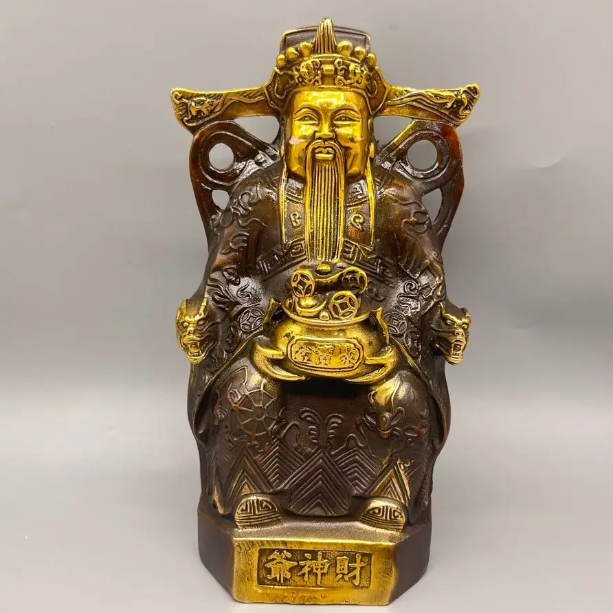 Collect Chinese Elaboration Brass Auspicious Lucky Wealth “ The God Of Wealth” Metal Crafts Home Decoration#2
Collect Chinese Elaboration Brass Auspicious Lucky Wealth “ The God Of Wealth” Metal Crafts Home Decoration#2