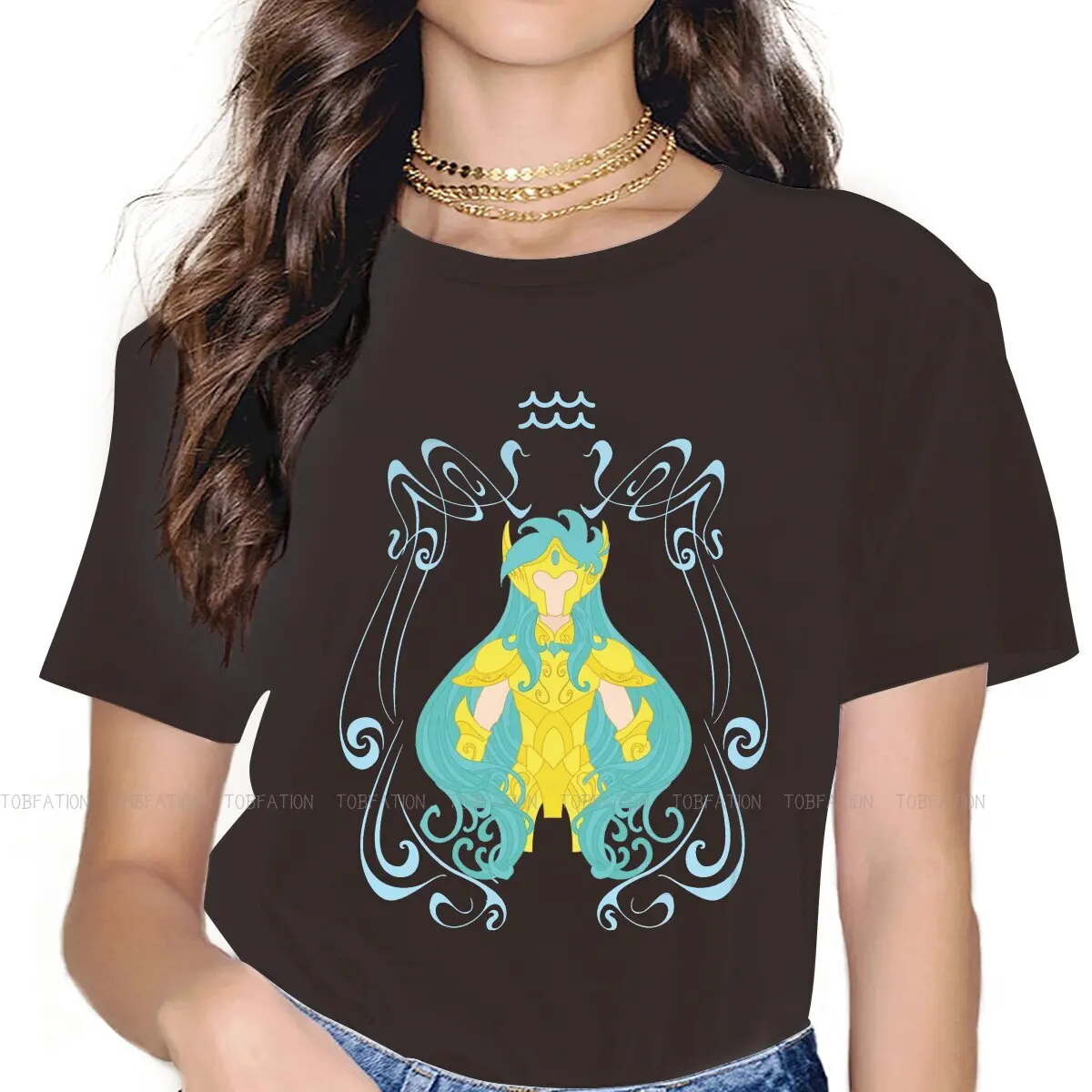 Aquarius Camus Premium Newest TShirts Saint Seiya Golden Twelve Constellations Girl Fabric Streetwear T Shirt Round Neck
Aquarius Camus Premium Newest TShirts Saint Seiya Golden Twelve Constellations Girl Fabric Streetwear T Shirt Round Neck