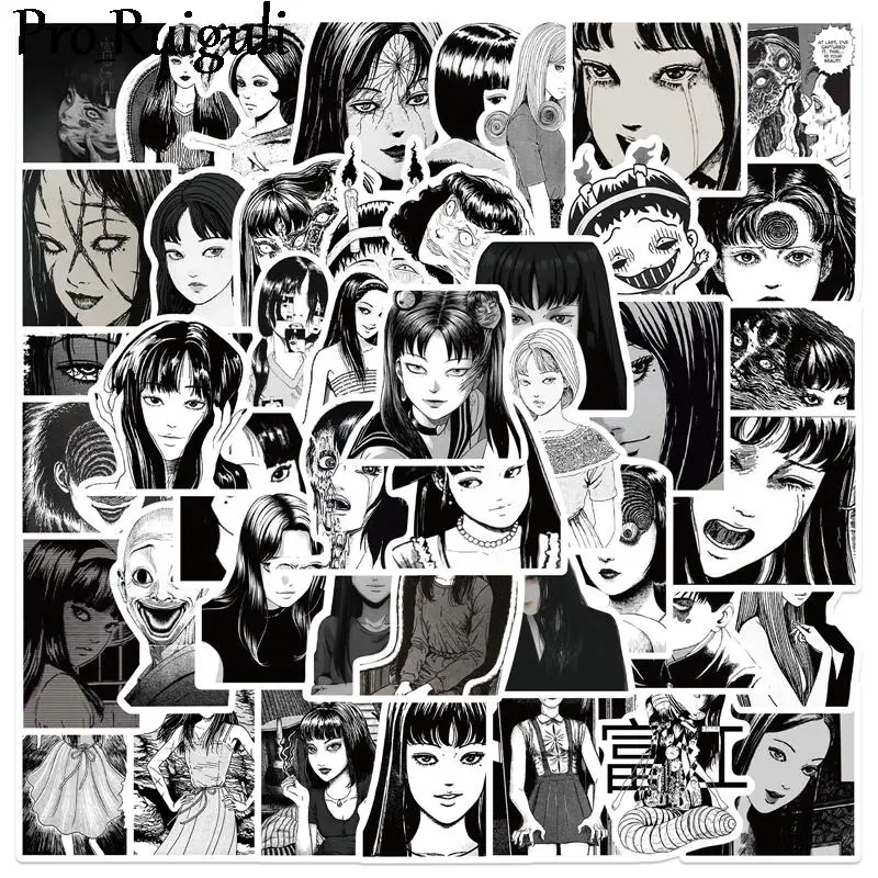 50pcs Horror Movie Tomie Revenge Cartoon Children Stickers Skateboard Guitar Suitcase Waterproof scrapbooking Sticker Kids Toys
50pcs Horror Movie Tomie Revenge Cartoon Children Stickers Skateboard Guitar Suitcase Waterproof scrapbooking Sticker Kids Toys