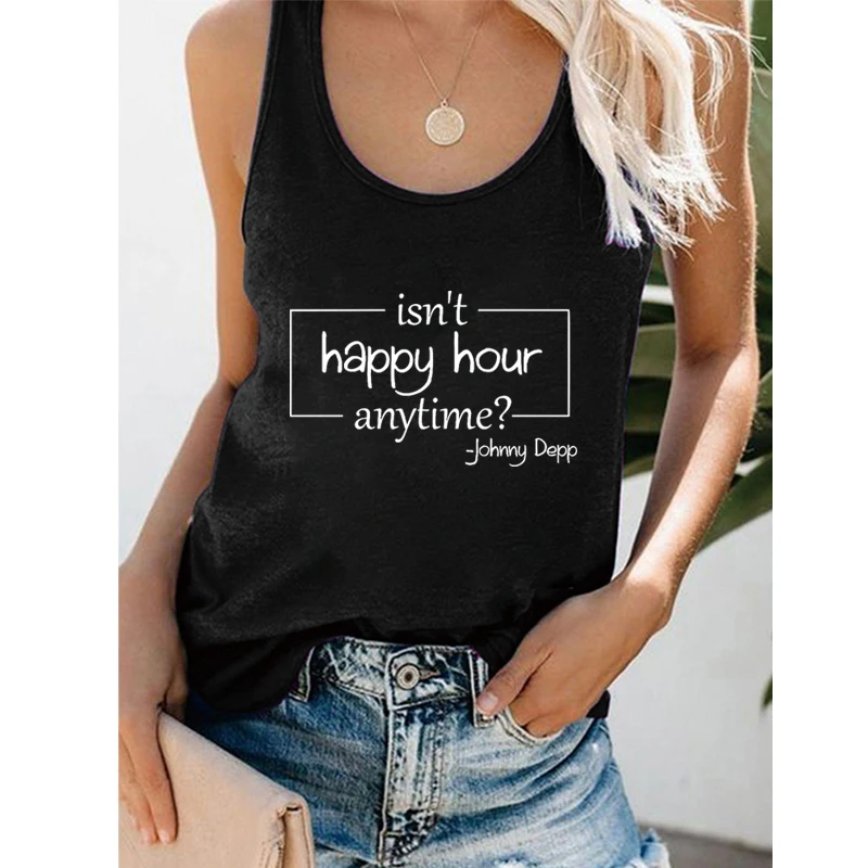 Rheaclot Isn't Happy Hour Anytime Drinking Women's Graphic Funny Summer Cotton Tank Top
Rheaclot Isn't Happy Hour Anytime Drinking Women's Graphic Funny Summer Cotton Tank Top