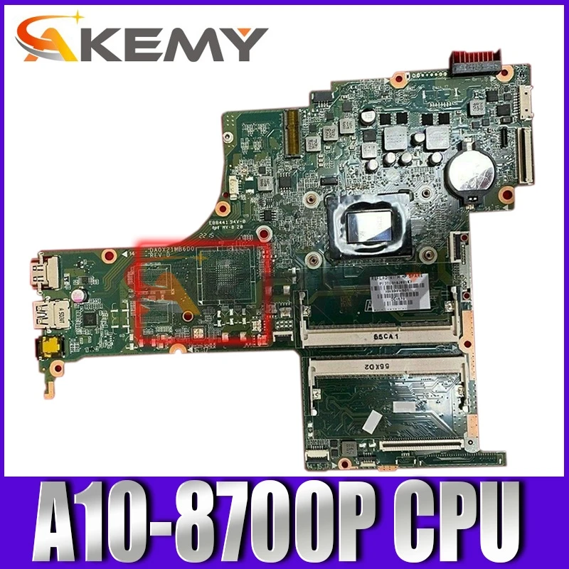 Akemy 809400-601 809400-501 X21 DA0X21MB6D0 for HP PAVILION 17-G 17Z-G 17-G218CY motherboard with A10-8700P fully Tested
Akemy 809400-601 809400-501 X21 DA0X21MB6D0 for HP PAVILION 17-G 17Z-G 17-G218CY motherboard with A10-8700P fully Tested