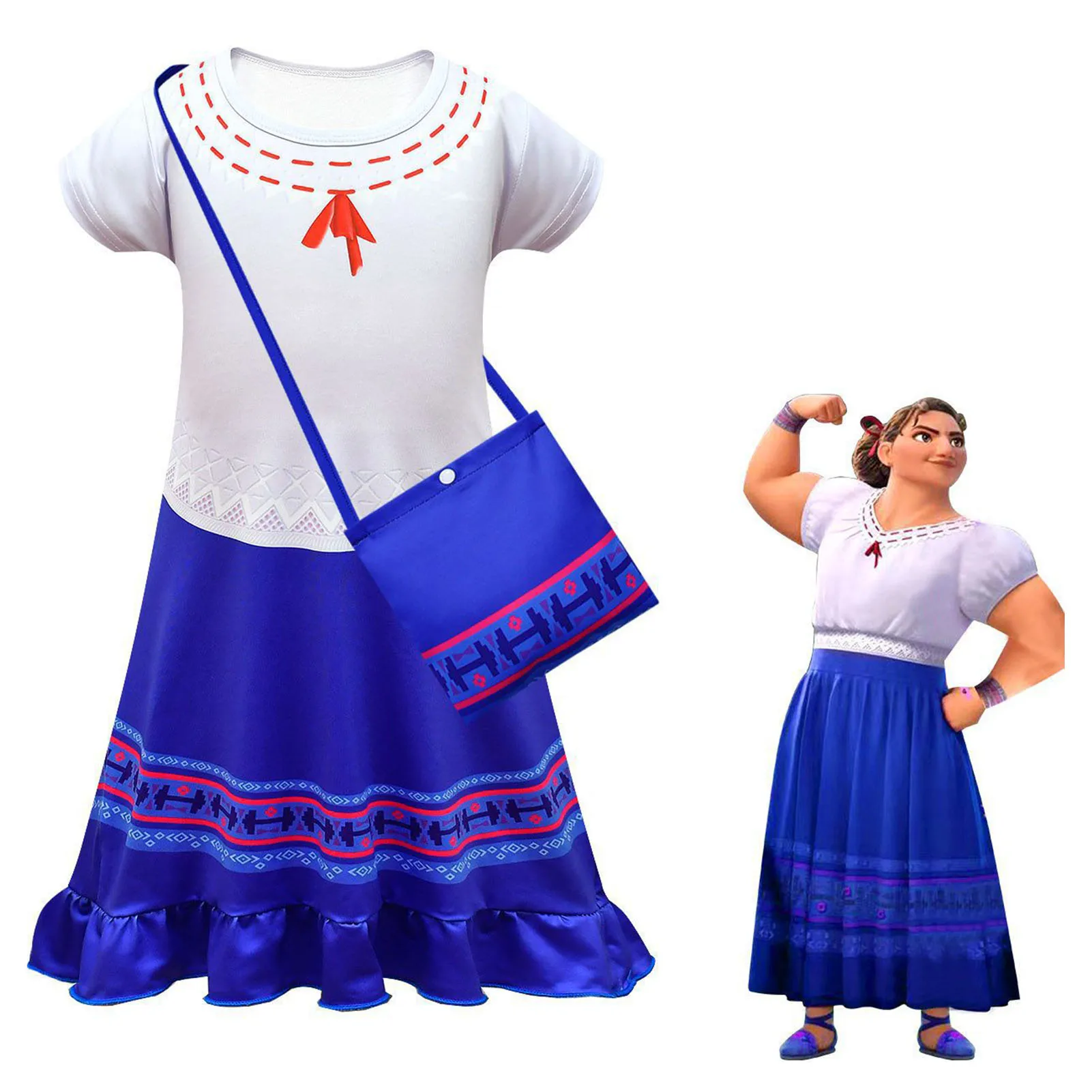Flower Girls En-canto Isabella Dress Mirabell Charm Cosplay Princess Costume With Flower Band Fancy Dress Carnival Party Supply
Flower Girls En-canto Isabella Dress Mirabell Charm Cosplay Princess Costume With Flower Band Fancy Dress Carnival Party Supply