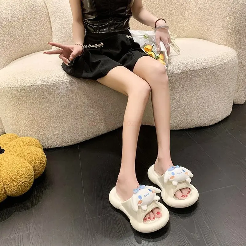 New Sanrioed Anime New Kuromi Cinnamoroll Melody Plush Bathroom Home Slippers Women Indoor Slides Summer Sandals Non-slip Flip F
New Sanrioed Anime New Kuromi Cinnamoroll Melody Plush Bathroom Home Slippers Women Indoor Slides Summer Sandals Non-slip Flip F