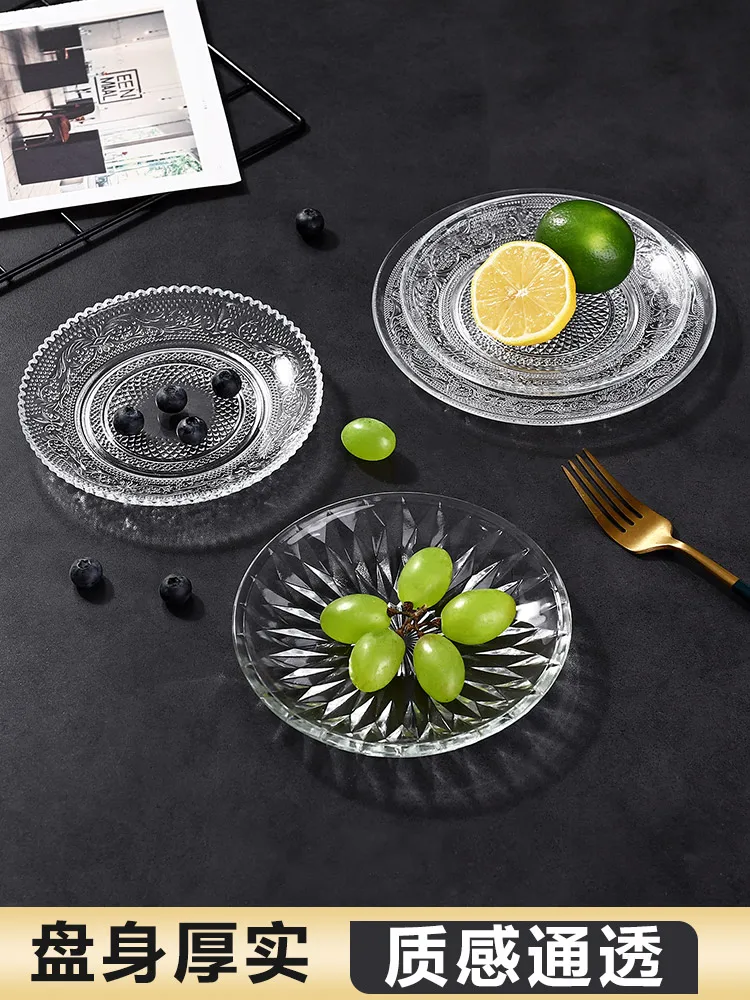 Thickened Transparent Glass Fruit Dish Home Living Room Snack Dish Salad Vegetable Dish Candy Snack Dish
Thickened Transparent Glass Fruit Dish Home Living Room Snack Dish Salad Vegetable Dish Candy Snack Dish