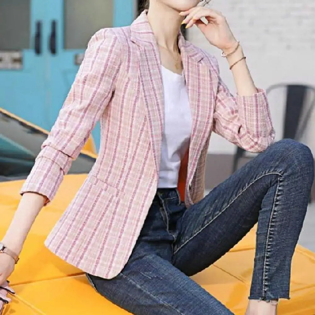 Beautiful Autumn Coat Elegant Lady Spring Blazer Turn-down Collar Anti-wrinkle Autumn Coat Warm
Beautiful Autumn Coat Elegant Lady Spring Blazer Turn-down Collar Anti-wrinkle Autumn Coat Warm