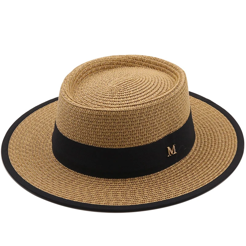 Summer Sun Hats Ladies Fashion Girl Straw Hat Female Ribbon Bow Beach Hat Casual Grass Flat Top Panama Hat Bone Womens Visor Cap
Summer Sun Hats Ladies Fashion Girl Straw Hat Female Ribbon Bow Beach Hat Casual Grass Flat Top Panama Hat Bone Womens Visor Cap