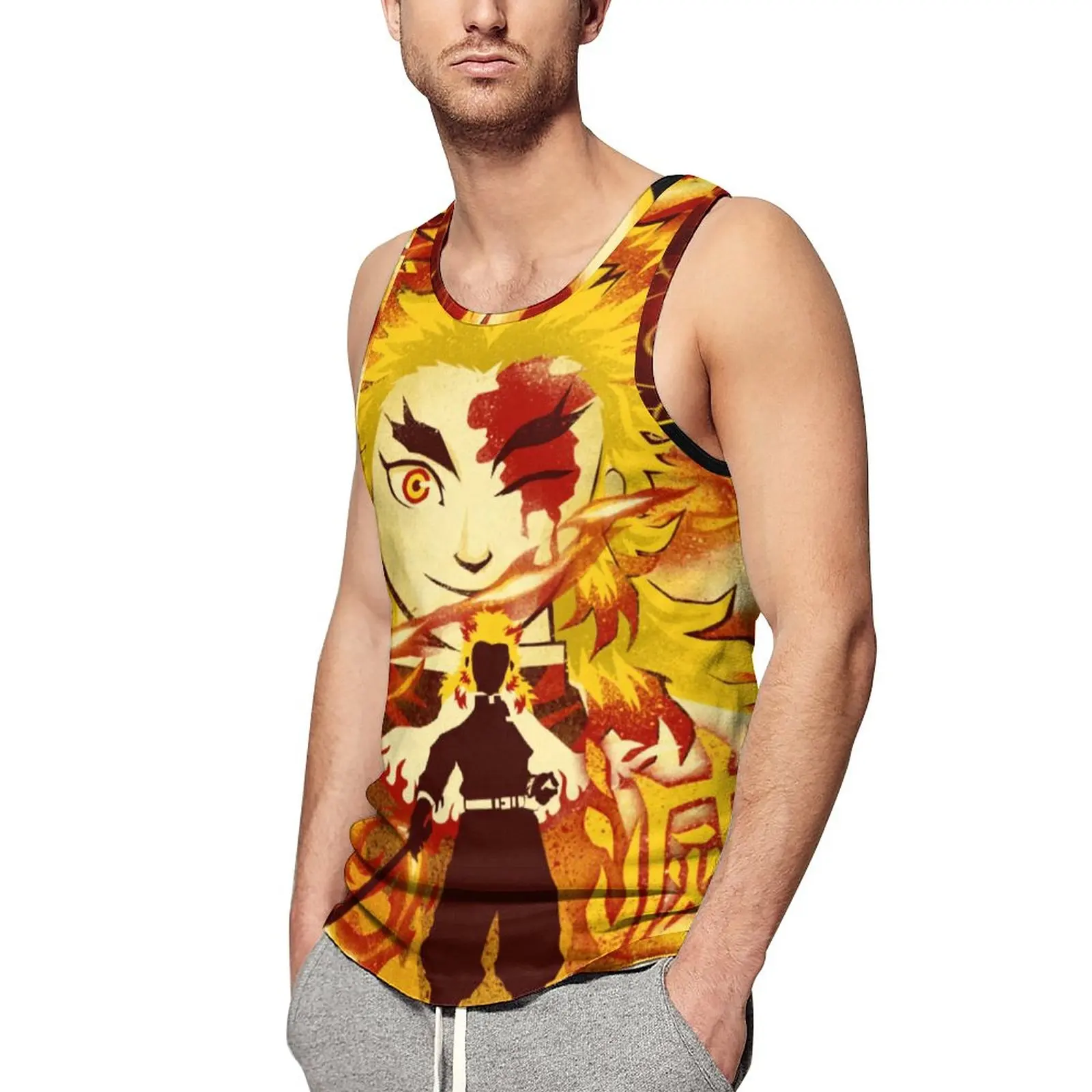 Demon Slayer Anime Beach Tank Top Attack of The Flame Bodybuilding Tops Male Custom Vintage Sleeveless Shirts 3XL 4XL 5XL
Demon Slayer Anime Beach Tank Top Attack of The Flame Bodybuilding Tops Male Custom Vintage Sleeveless Shirts 3XL 4XL 5XL